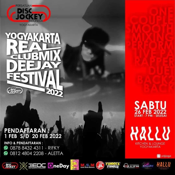 BudiMamo's tweet photo. Siapa tau yg di Jogja ada yg minat...
Yogyakarta Real Club Mix DJ Festival 2022
#PDJI https://t.co/NnpRpUjfor