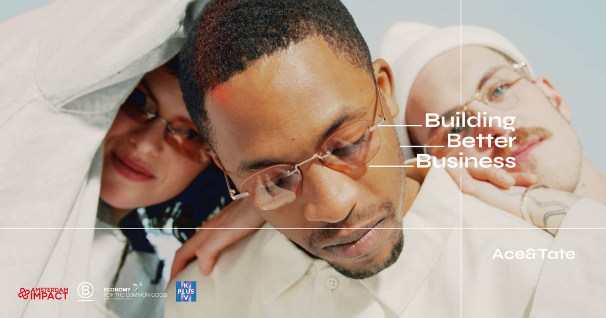 Improve your company’s societal impact by pursuing a  @EconCommonGood certification! Join a Building Better Business meetup to learn more > bit.ly/BBB2022_Meetups

Photo: 
@aceandtate offers thoughtfully designed eyewear &amp; aims to reach #NetZero emissions by 2050.