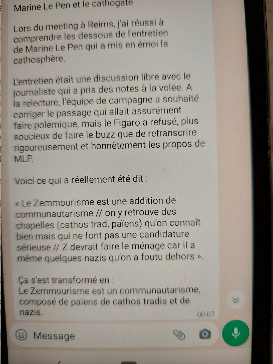 CharpinMylene's tweet photo. Voilà la VERITE sur les propos de Marine, ce n est pas la même chose que les médias aux ordres donnent, on sait pour qui ils votent. Toujours pareil. On a tjrs sali Notre Camp. Vs n en avez pas marre de LES CROIRE😡😡😡😡 https://t.co/ugTToIAdnn