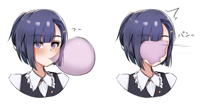 お題箱より
「ガムを膨らませる桐生院トレーナー」 