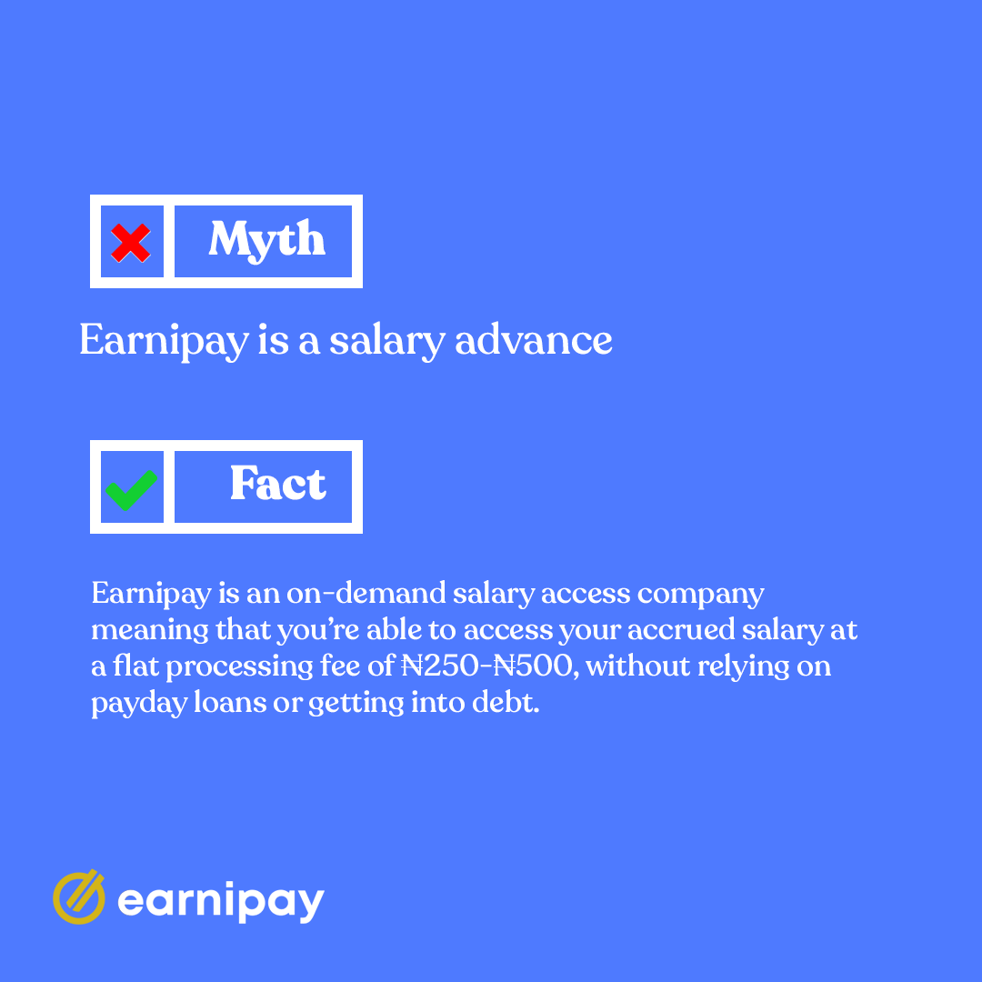 earnipay's tweet photo. May we not be called a name that is not our own o🙏. Here are 2 top myths about Earnipay and we are here to set the facts straight.
Drop an emoji if you understand how Earnipay works🙋🏾🙋🏾♀️.
#Earnipay #GetEarnipay #BreakUpWithPayday https://t.co/GcYxevoTyM