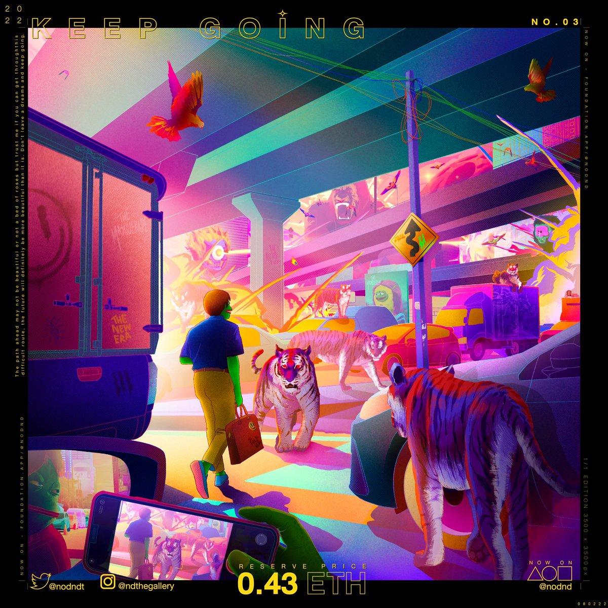 nodndt's tweet photo. My 3rd drop “KEEP GOING🐸” 
Don’t leave a dreams and keep going.
Available now @withFND
https://t.co/J2CW69vVAg

#NFTdrop #NFTCommunity #nftcollector #NFTartist #FrogFam #pepethefrog #PEPEnft #NFT #nodndnft https://t.co/tQ0uQoG5X5
