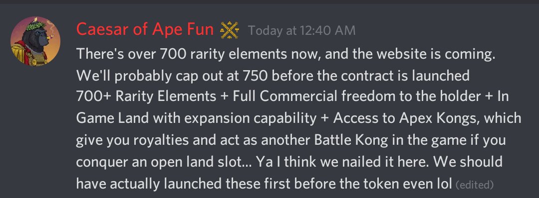 Dev has spoken 🗣️

WL for land is live, hit me up if you want a referral. 

Secure the 💰 anon.