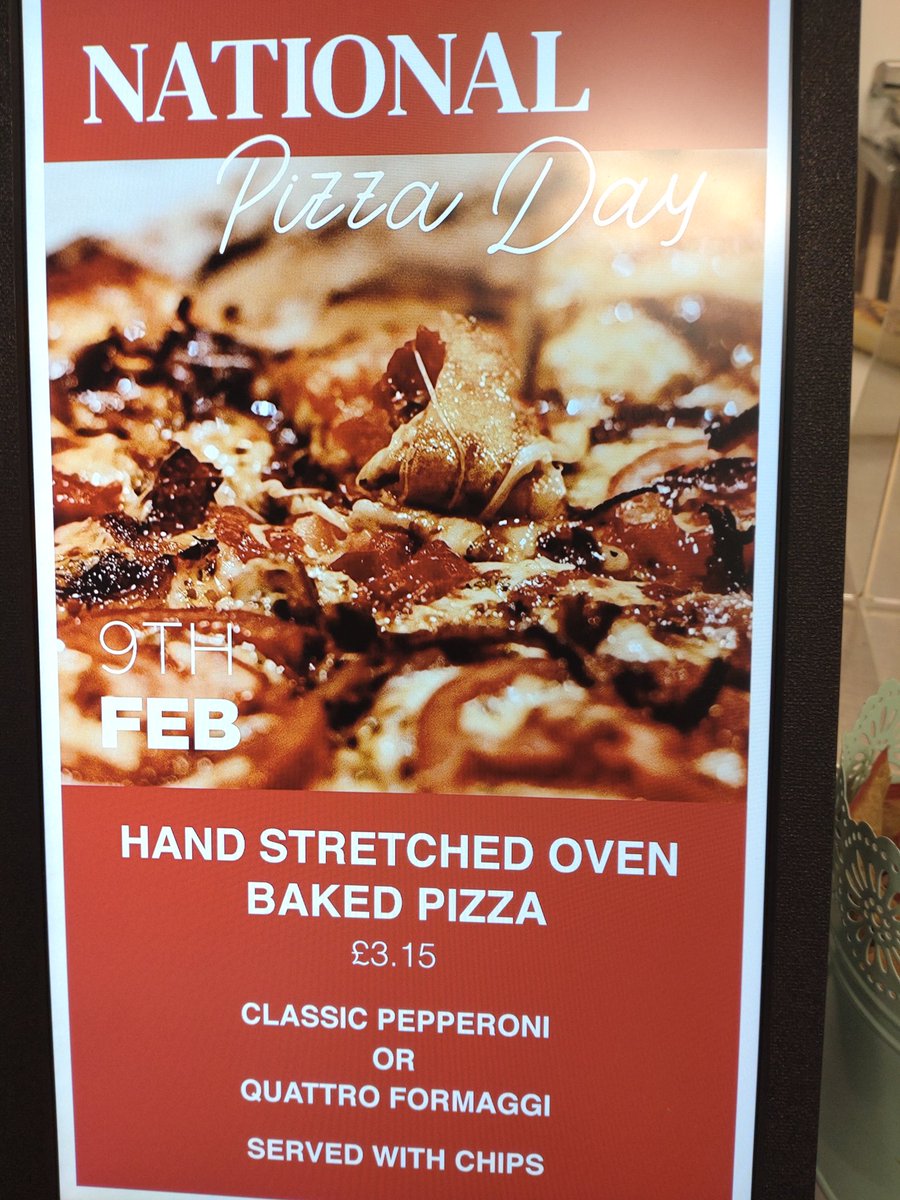 FoodGreenock's tweet photo. It's National pizza day. Homemade pepperoni or cheese pizza available @FoodGreenock @CarolineBaci @GosiaLagiewka https://t.co/Qhqv60ODaM