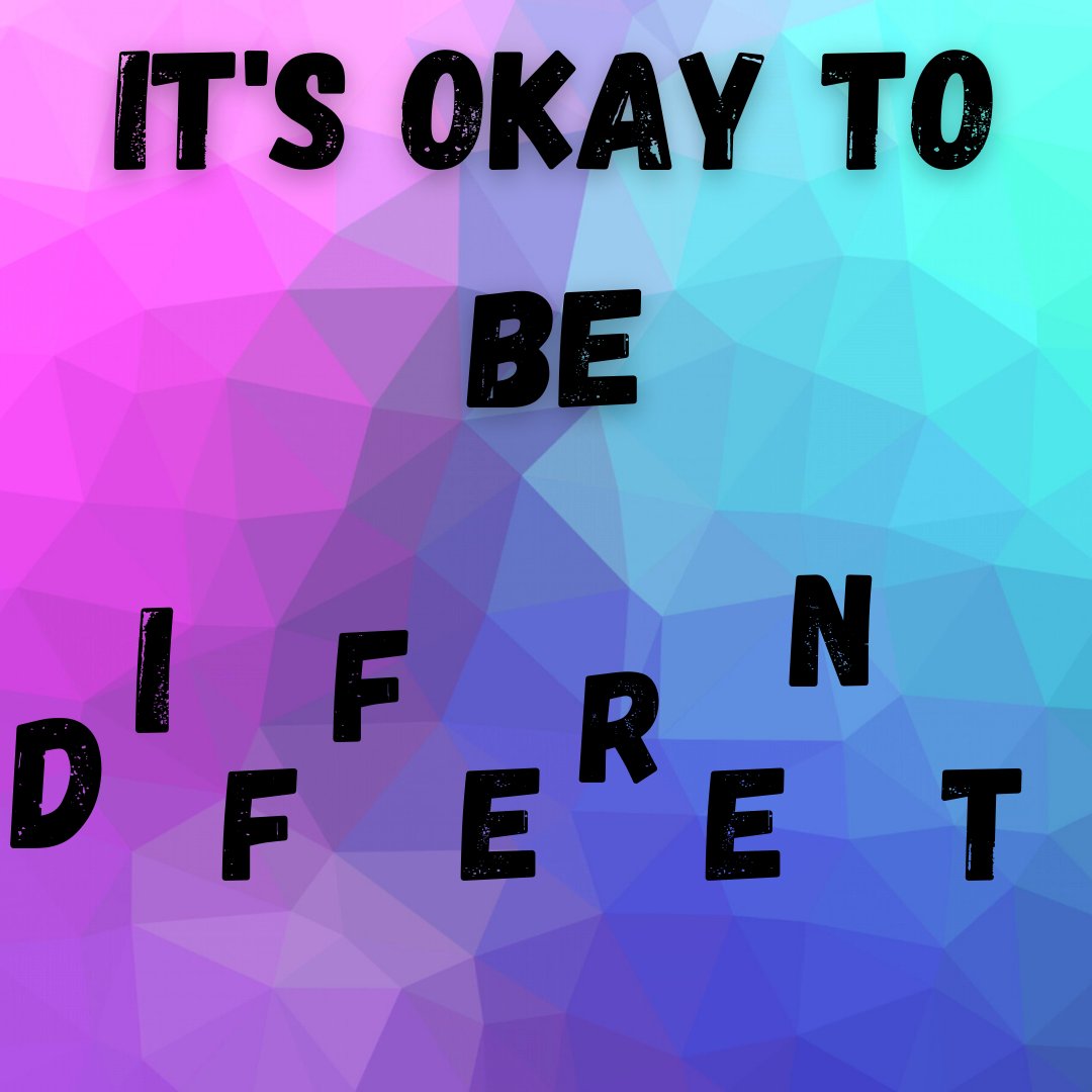 SassyFNDLife's tweet photo. Being different doesn't have to be a bad thing
#differentlynormal #different #beyourself https://t.co/Pqz0trdQ1M