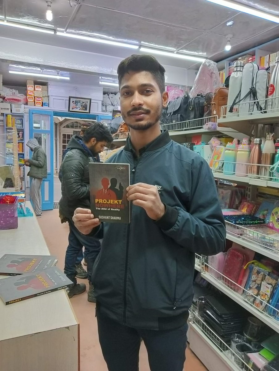 RatiBooks's tweet photo. The Himachal boy @doc_sushant was in Shimla at Minerva Book House, The Mall, for signing his thriller, "Projekt Nowhere". @ratibooks thanks those who participated in it.

If you happen to be there, do ask for "Projekt Nowhere". 

Order: https://t.co/gp9XO4ssKw https://t.co/UBspEDVUiy