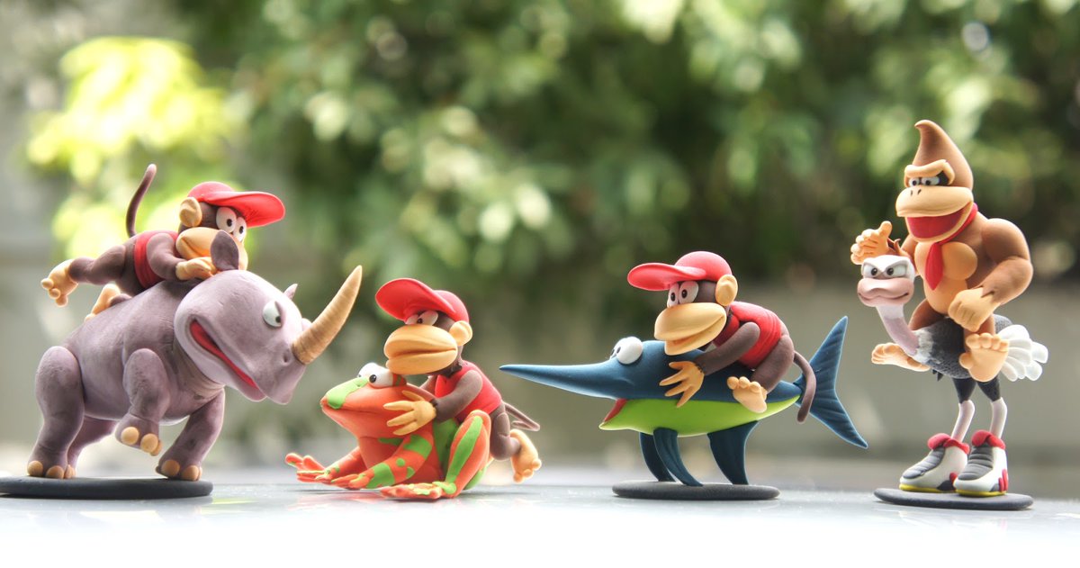 dkvine's tweet photo. Appreciation tweet for the many clay Donkey Kong models of Jinta-karn Charnchit. It's almost like having the classic ACM renders come to life!

https://t.co/zBmmNrA8pr https://t.co/ScCSUBDdrP