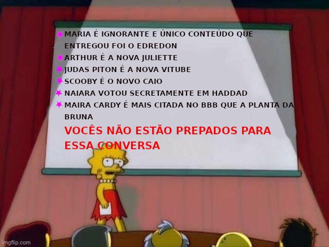 Dryca_Batista's tweet photo. Maria tem a famosa mania de “ acha que tá lacrando “ mais na real tá sendo sem educação 

#FicaArthur https://t.co/gQWpfS6VT0