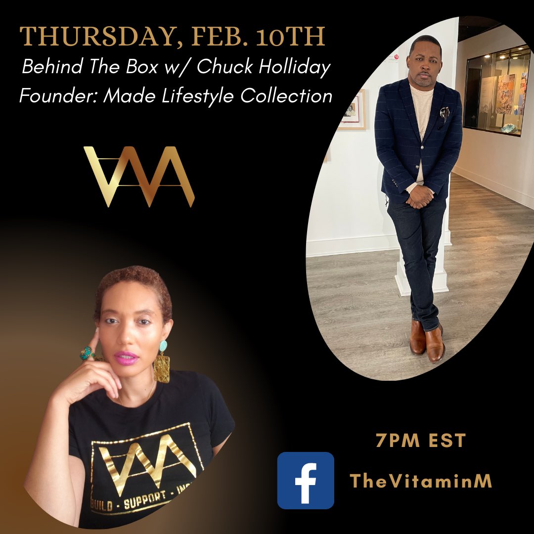 ShopMadeLC's tweet photo. Join Founder @ChuckHolliday this Thursday over on FB breaking down Made’s contributions to February’s couples box on #BehindTheBox! https://t.co/B2IhjEIkFQ