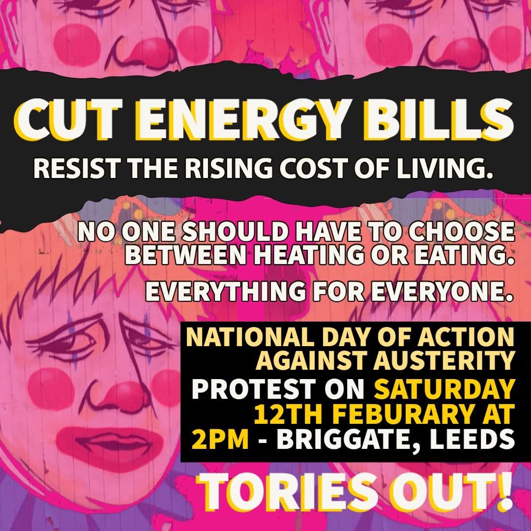 We are looking for speakers from different groups across the city who are suffering from the rising cost of living. Would be great to see you there <a href="/RichardBurgon/">Richard Burgon MP</a> <a href="/ACORNLeeds/">ACORN Leeds 🦉🤝🦉</a> <a href="/BasisYorkshire/">Basis Yorkshire</a> <a href="/RaceJustice/">The Racial Justice Network</a> <a href="/kbrooksleeds/">Kayleigh Brooks</a> <a href="/Leeds_DPO/">Leeds Disabled People’s Organisation (LDPO)</a> <a href="/TransLeeds/">TransLeeds</a> <a href="/Oblongleeds/">Woodhouse Community Centre</a> <a href="/PTCLeeds/">PovertyTruthLeeds</a> <a href="/WYFoodPoverty/">West Yorkshire Food Poverty Network</a>