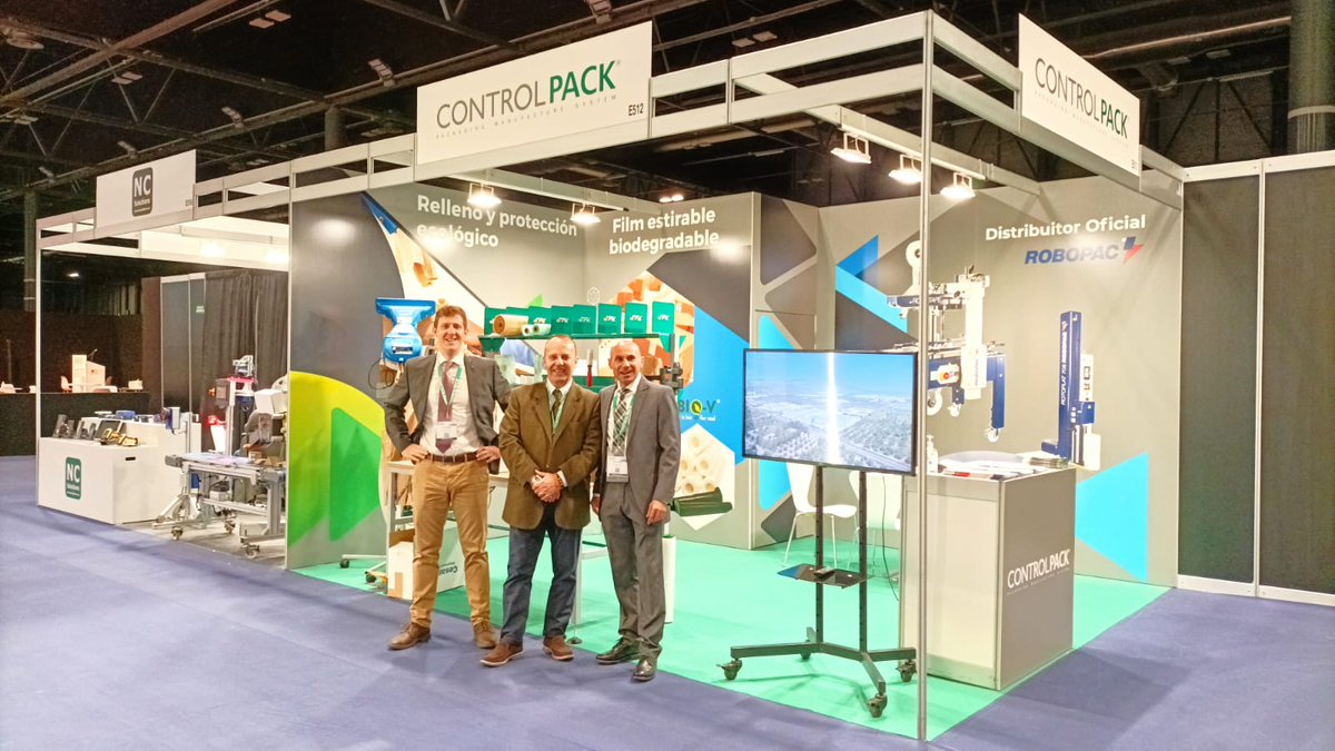 controlpack's tweet photo. 📍Nuestro equipo de la delegación de Madrid ya está en la feria PICK&PACK.
Ofreciendo así, las últimas innovaciones en maquinaria y materiales de embalaje, sin dejar de lado el compromiso por el desarrollo sostenible que tanto caracteriza nuestra empresa.
#controlpack #embalaje https://t.co/5bxwmhsifj