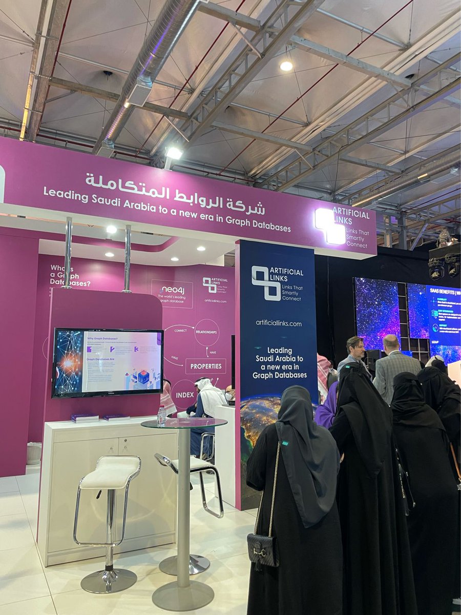 On behalf of Artificial Links Team, we would like to take this opportunity to thank all our visitors for visiting our booth at LEAP 2022! We consider our participation in LEAP to be a success, and we thank you for that! #leap22 #riyadh #graphs #ai #Artificiallinks