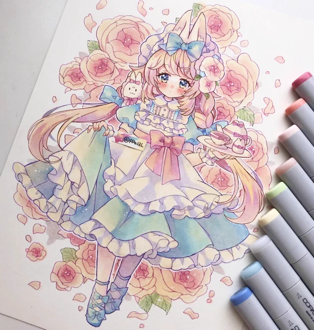 うさぎのメイドさん🐰
#オリジナル 