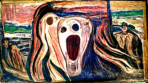 GANrt_NFT's tweet photo. Check out my NFT listing "The Scream #6" from my collection "The Gan'art Adventure" 😱😱😱
on OpenSea! https://t.co/HLBbxz9ysy via @opensea 
#NFT #NFTs #NFTGiveaway #NFTCommunity #nftart #art https://t.co/d4ytmE4Xry