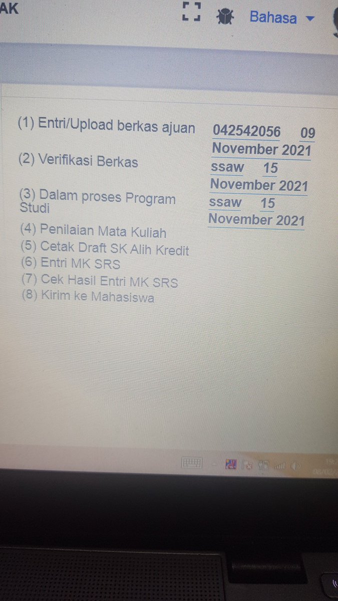 desibeary's tweet photo. @UnivTerbuka  permisi, ijin bertanya apakah alih kredit ini bisa segera diproses? karena ini tulisannya masih dalam proses program studi. jadi tidak dapat memilih mata kuliah karil dan TA. mohon bantuannya. saya kirim di dm utk data mahasiswanya terima kasih https://t.co/g8s55OtuC9