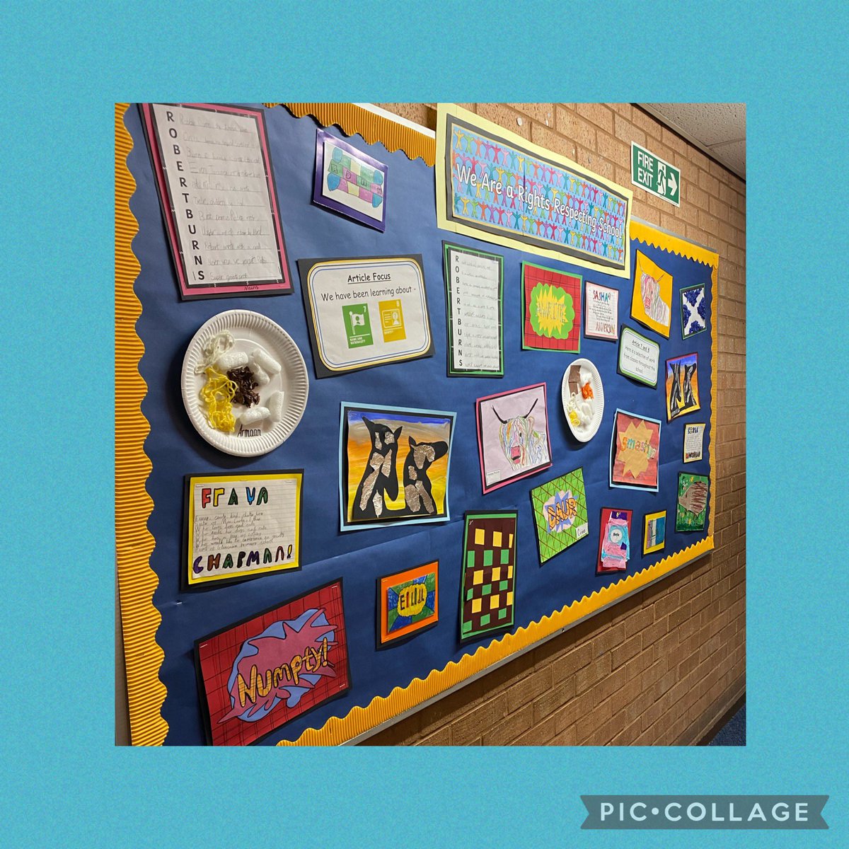 glencairn_ps's tweet photo. Last week our article of the week was Article 7(the right to a name and nationality) and Article 8 (the right to an identity).  Here is our wall display with a selection of work from the classes across the school ⭐️ 🏫 😊🤩 #Article7and8 #wholeschoollearning #learningcommunities https://t.co/NxxuPJdcuv