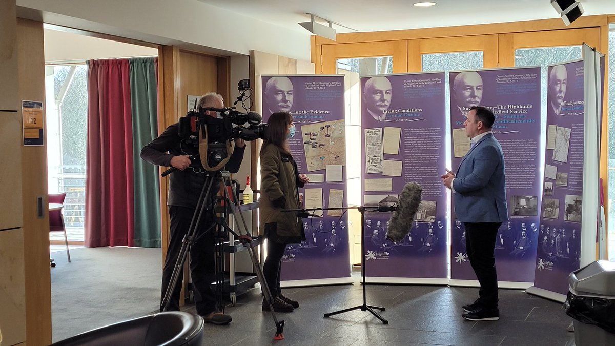 HLHArchives's tweet photo. Exciting to have @NicolaMcAlley from @STVNews in @HLHArchives today filming with @hlhceo & Community Engagement Officer Lorna about the upcoming 100th episode of #LearnWithLorna - a weekly series which shares stories from the @HLHArchives collections. #TeamHLH #HLHInYourCommunity https://t.co/TXSJHkO3OF