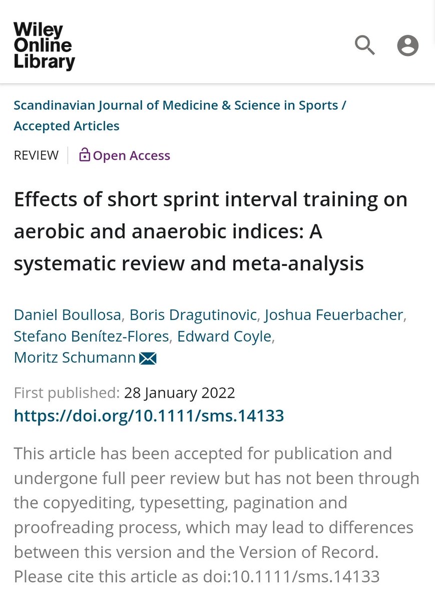 DannyLum82's tweet photo. Based on this review paper, performing short sprint intervals (<10s and max effort) can result in similar aerobic and anaerobic adaptations to intervals of long duration and lower intensity. 
https://t.co/fxh2OCETgN https://t.co/FxSQjQKXmp