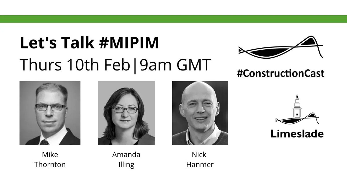 MIPIM is back. 

Join us on 10th February at 9am to find out how to make the most of your time at MIPIM with Mike Thornton - <a href="/knightfrank/">Knight Frank</a>, <a href="/nickhanmer/">Nick Hanmer</a> - <a href="/ClubPeloton/">Club Peloton</a> and  <a href="/AmandaIlling/">Amanda Illing</a> of <a href="/gatehouse_law/">Gatehouse Chambers</a> 

Sign up here: buff.ly/3tW3md7