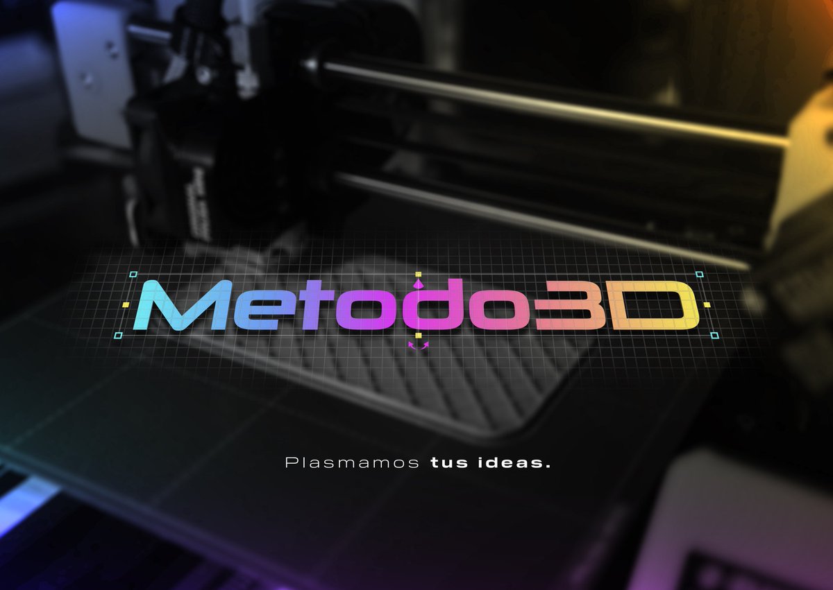 Las #impresoras3D han dado lugar a que muchos #emprendedores inicien proyectos. Hemos diseñado el #logo de uno de ellos y así ha quedado!