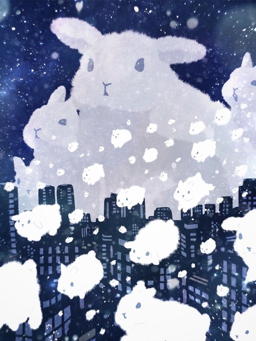 襲来!雪兎軍団🐇🐇🐇❄️ 