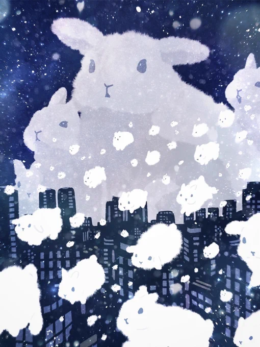 襲来!雪兎軍団🐇🐇🐇❄️ 