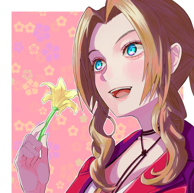 #FF7Rすみません。描きなおしました。前に投稿したものは消しました。誕生日おめ! 