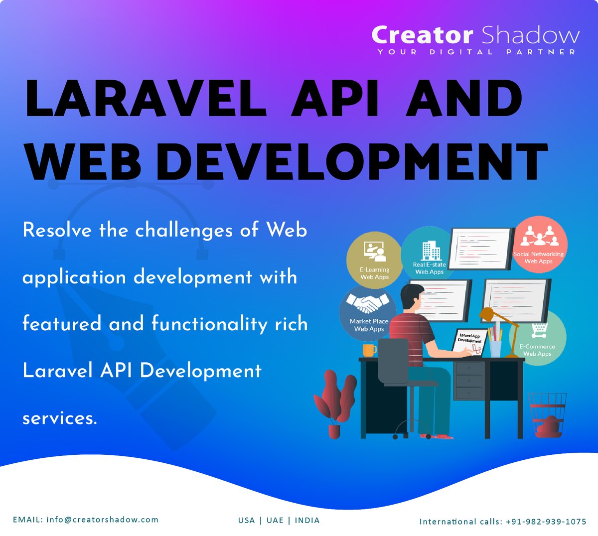 creator_shadow's tweet image. Creator Shadow is a certified Laravel API Development company in UAE offering top-notch Laravel development services at competitive prices. Contact Us Now!

#laravel #laravelapi #laraveldevelopment #laravelwebdevelopment #webdevelopment #uae #dubai #creatorshadow