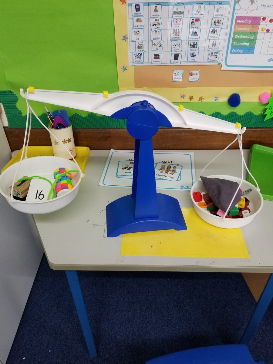 Exploring weight in Math class today! ⚖ #Math #year1
