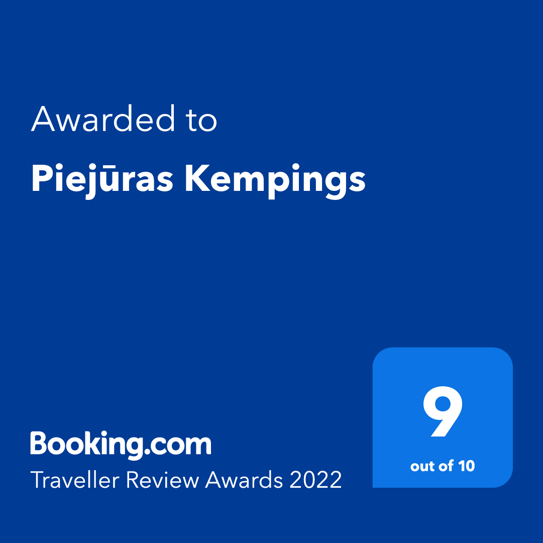 Esam saņēmuši fantastisku vērtējumu no mūsu booking.com viesiem! 
We have received a fantastic review from our Booking.com guests!

#TravellerReviewAwards2022 #visitventspils #ventspils #bookingcom #award #Piejūraskempings