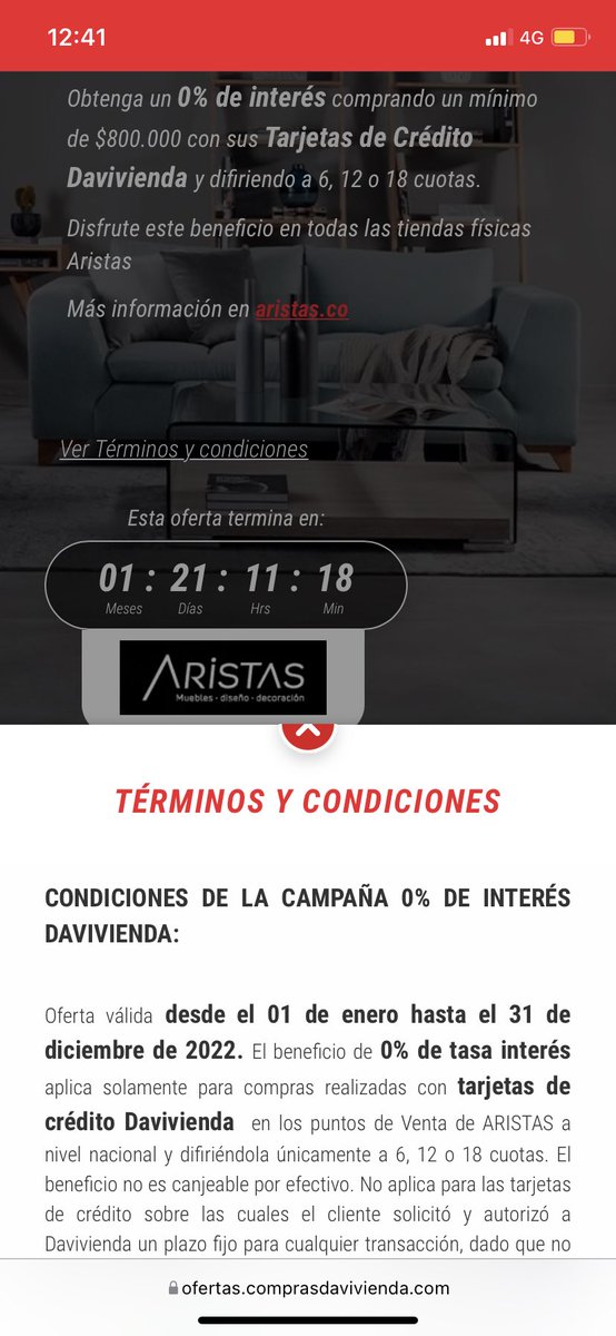 lautles's tweet photo. Me llega un correo de @Davivienda informando de esta promoción. Al llegar a la tienda a pagar me dicen que no tienen convenio con el banco. #publicidadengañosa https://t.co/joG4lv8NJl