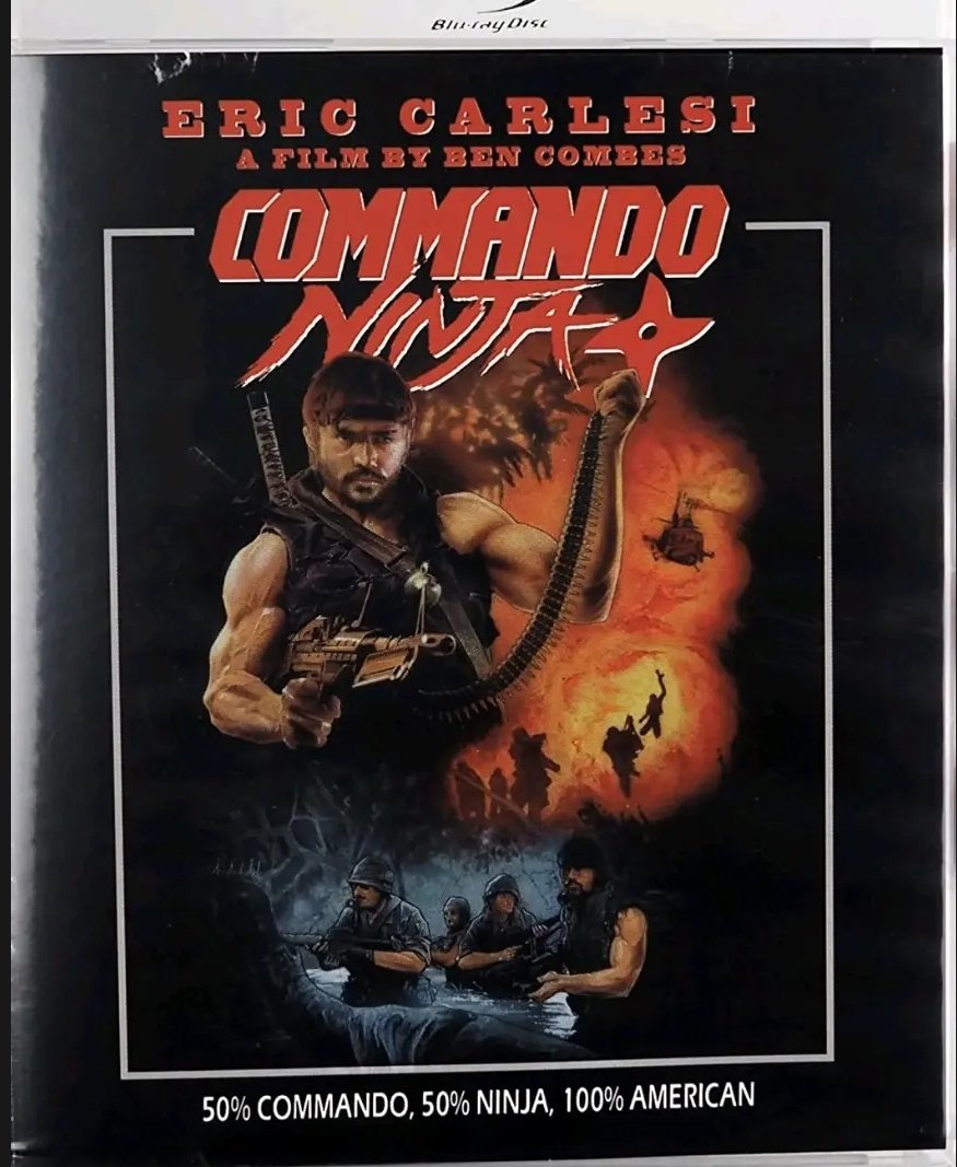 BadMovieCult's tweet photo. John Hunter is Vietnam Green Beret Veteran, Half Commando, Half Ninja, whose daughter has been abducted by a secret Ninja Organization, led by a Central-American dictator, who wants to create a new-world order - through time.
🖤💀💩👊🏻

#commandoninja #actionmovies #actionspoof https://t.co/6KVzLkJBgw
