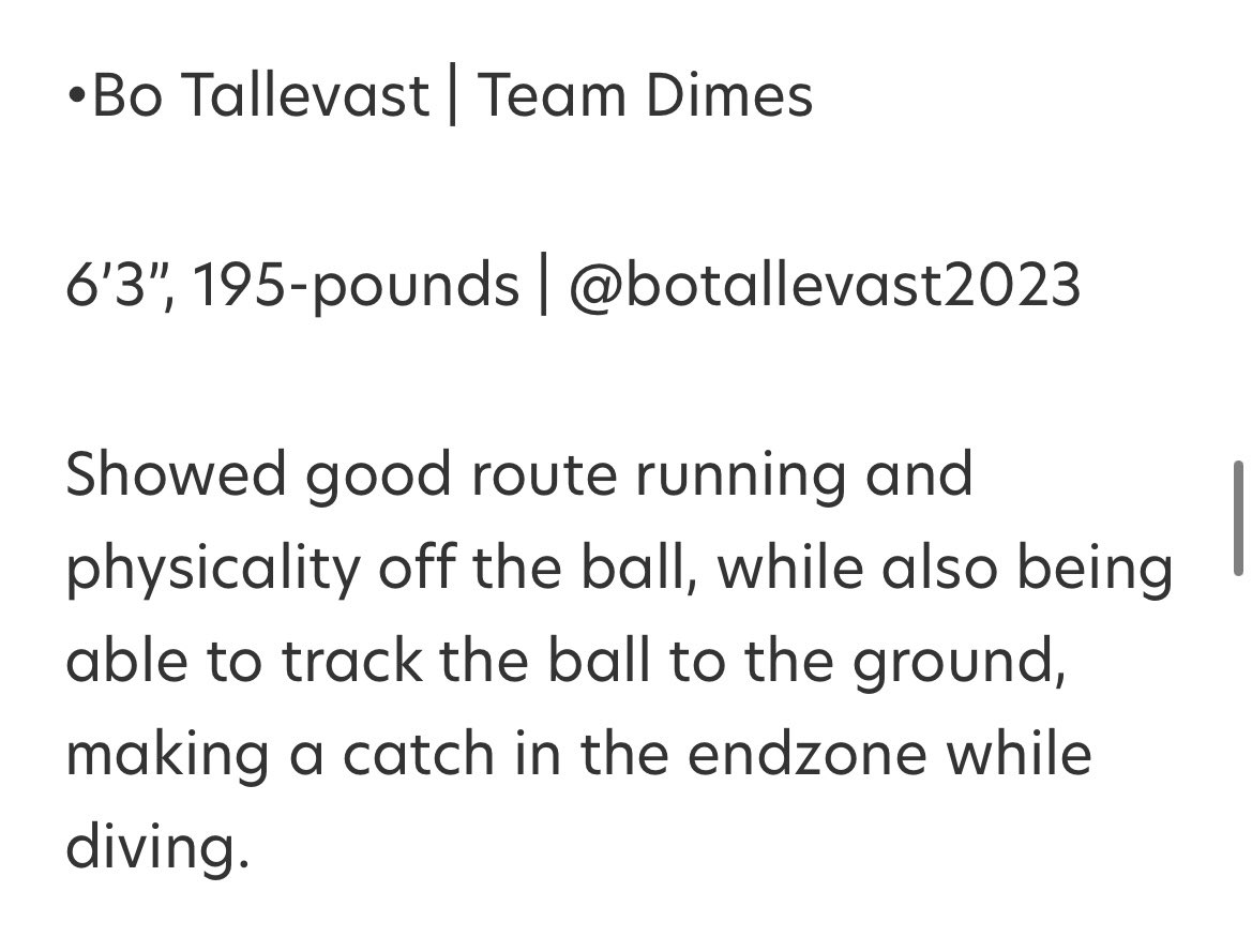 Bo Tallevast (@botallevast2023) on Twitter photo Great Article and Great weekend in Orlando by <a href="/TeamDimes7v7/">TEAM DIMES</a> @ucf_weekly <a href="/RealNews102/">Drew Johnson</a> <a href="/fbscout_florida/">Brian Smith</a> Great Article and Great weekend in Orlando by <a href="/TeamDimes7v7/">TEAM DIMES</a> @ucf_weekly <a href="/RealNews102/">Drew Johnson</a> <a href="/fbscout_florida/">Brian Smith</a>