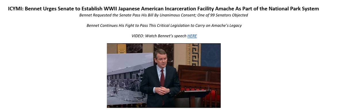 Thank you Senator! Let's not let partisan politics get in the way of doing what is right. #AmacheMatters