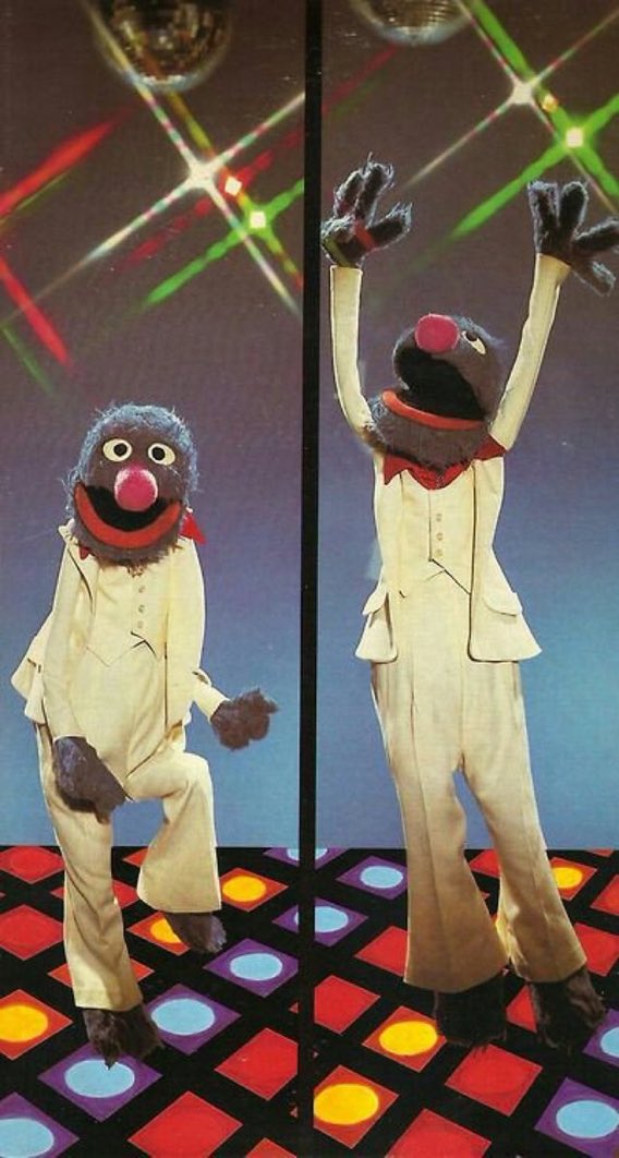 Super70sSports's tweet photo. Today in 1979, Grover was suspended from Sesame Street by Jim Henson for snorting cocaine off Cher’s ass at Studio 54. https://t.co/CIx61QFdLK