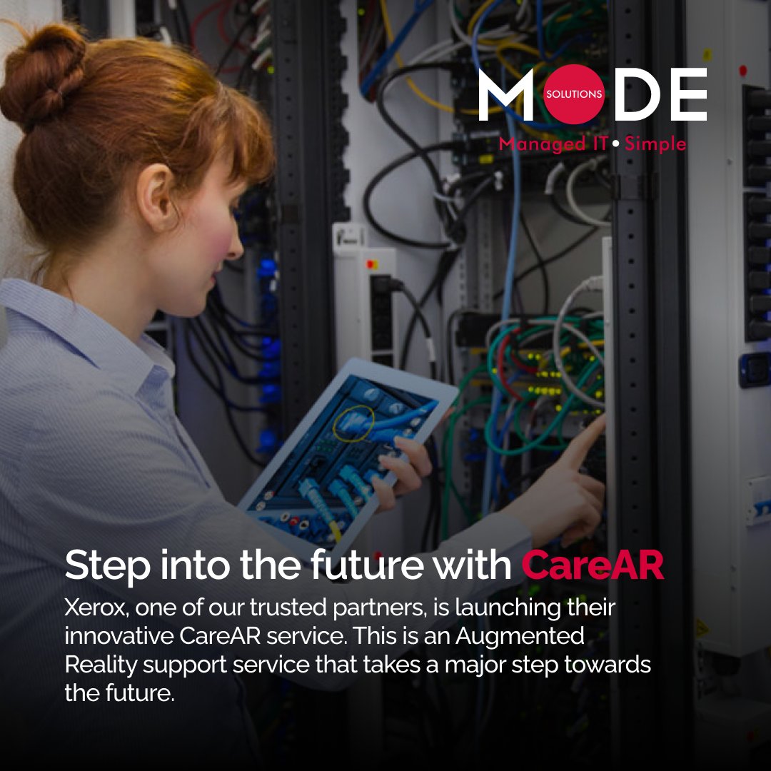 ModeSolutions's tweet image. Our trusted partner, Xerox, is releasing their CareAR support service! This new service features ground-breaking technology. Be sure to find out more at:
xerox.com/en-us/innovati…

#metaverse #ar #vr #xerox #technology
