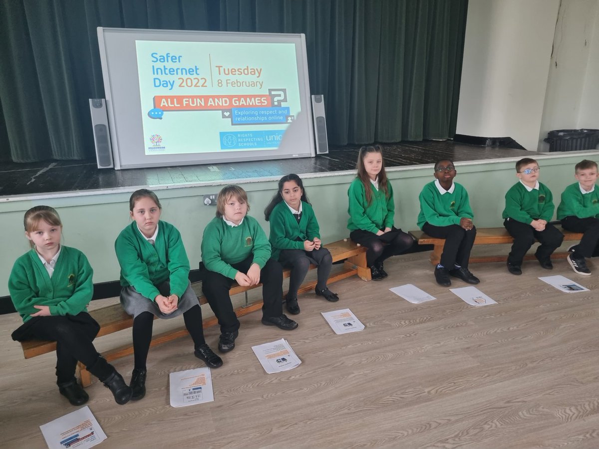 Miss Phillip (@missphillip21) on Twitter photo Well done to Meadowside School Council who did a fantastic job introducing, 'Safer Internet Day' and informing children that this day respects article 17 and 19 of the UNCRC
<a href="/MeadowsideSch/">Meadowside School</a>
#SaferInternetDay #RespectandRelationshipsOnline #UNCRC #UNICEF #MeadowsideSchoolCouncil Well done to Meadowside School Council who did a fantastic job introducing, 'Safer Internet Day' and informing children that this day respects article 17 and 19 of the UNCRC
<a href="/MeadowsideSch/">Meadowside School</a>
#SaferInternetDay #RespectandRelationshipsOnline #UNCRC #UNICEF #MeadowsideSchoolCouncil