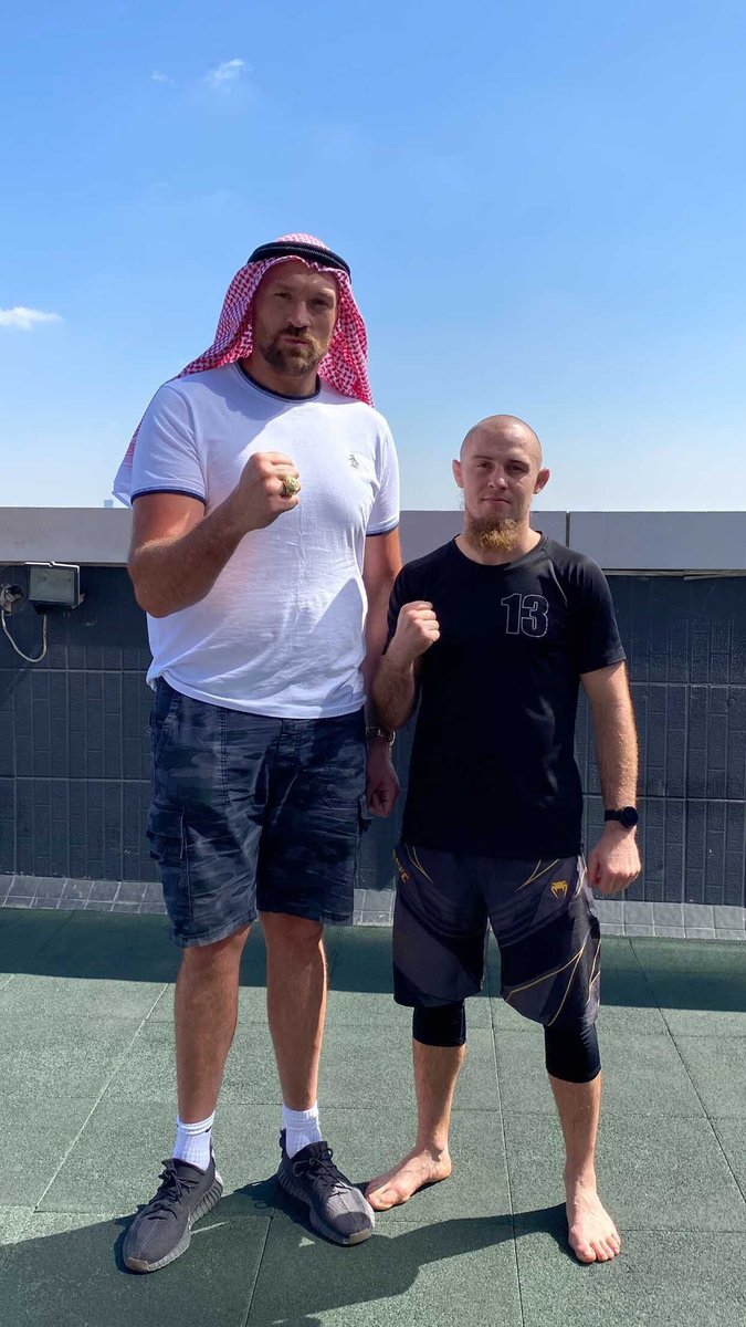 WBC heavyweight champ <a href="/Tyson_Fury/">TYSON FURY</a> and Karate Combat lightweight champion <a href="/skriversmma/">skriversmma</a>! 🥊🥋