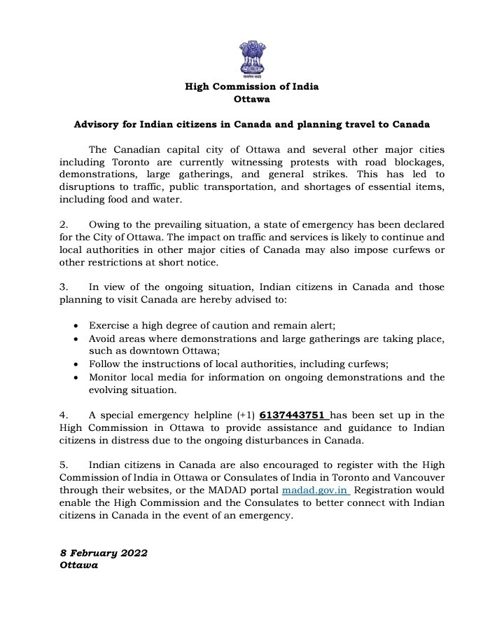 India in Canada tweet media