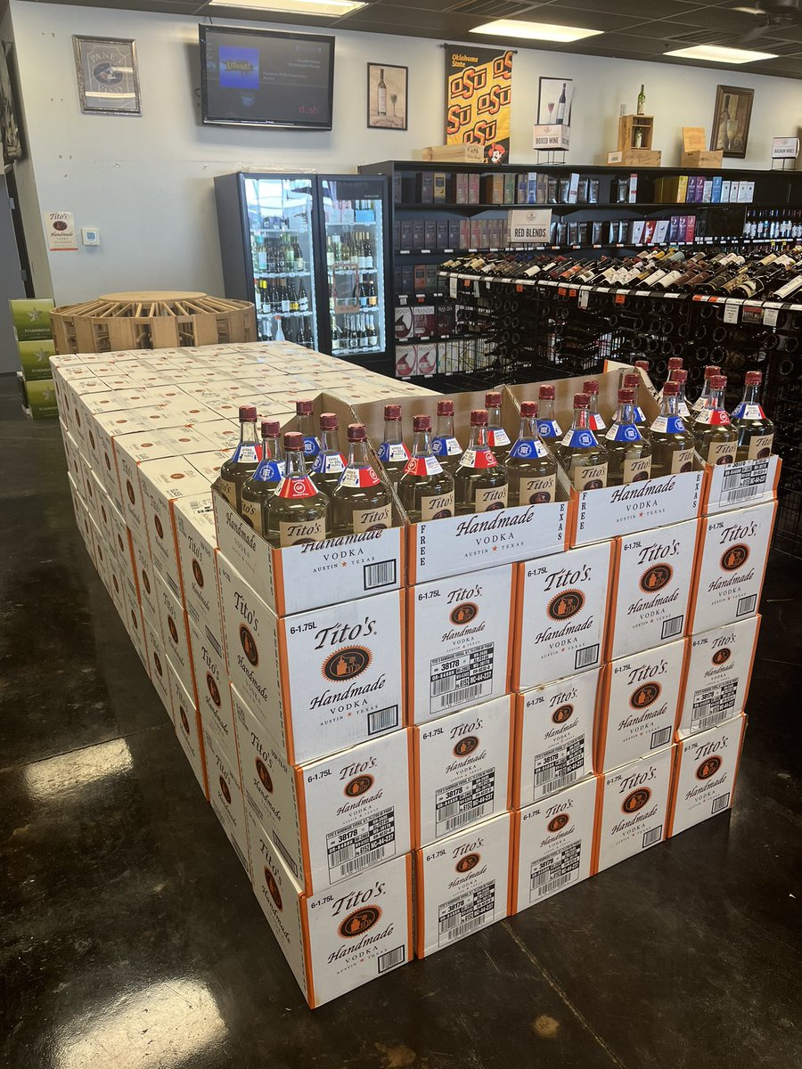 Tito’s 1.75 liter sale - only $32.99 this week! Stock up for the Super Bowl!