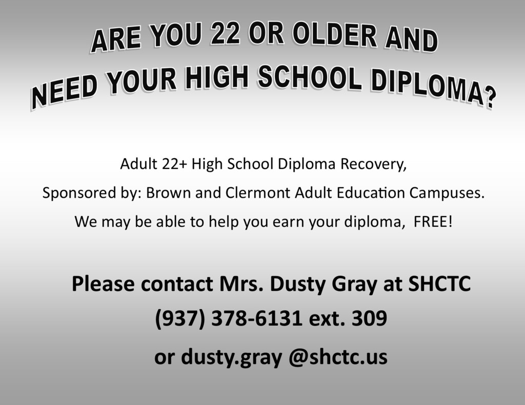 Do you or someone you know need their High School Diploma?