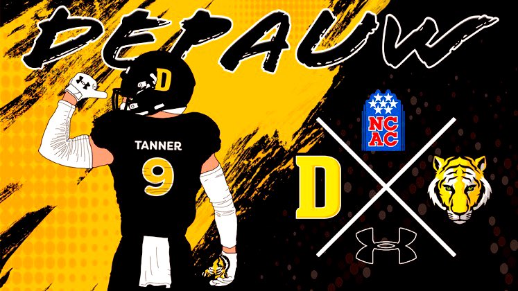 I am excited to announce my commitment to Depauw University! Thank you to my family, friends, and coaches! Go Tigers! 🐯 <a href="/ScottSrnka/">Scott Srnka</a> <a href="/qbdietz/">Brett Dietz</a> <a href="/RoryMannering/">Rory Mannering</a> <a href="/FBCoachEngle/">Michael Engle</a> <a href="/WWarriorFB/">Coach Fisher</a>