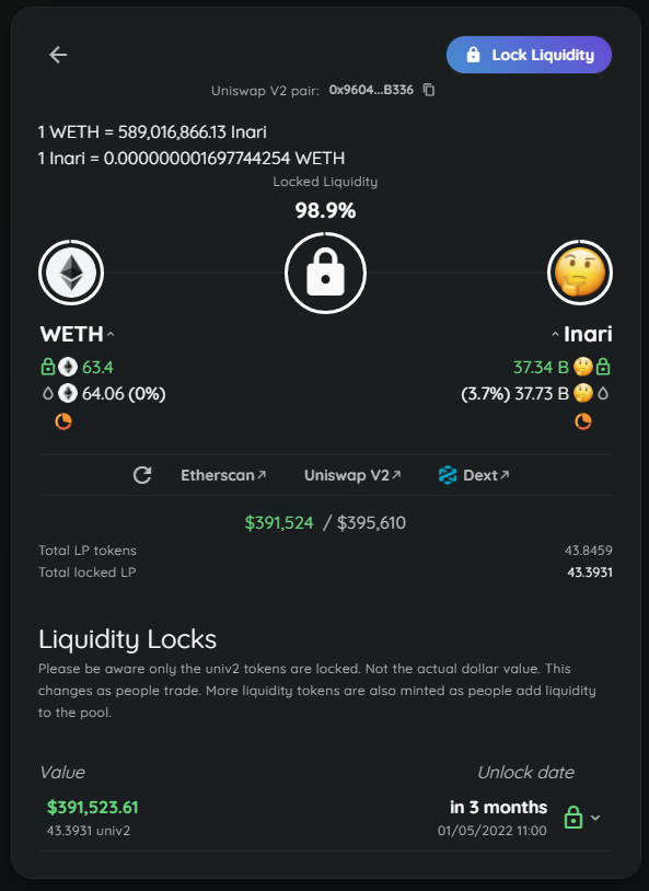 General_Sentali's tweet photo. @TheGemHunters @lepriconio Remember this as the day #Inaridev chose to add liquidity!!!
$Inari https://t.co/KSe7xF1XMr