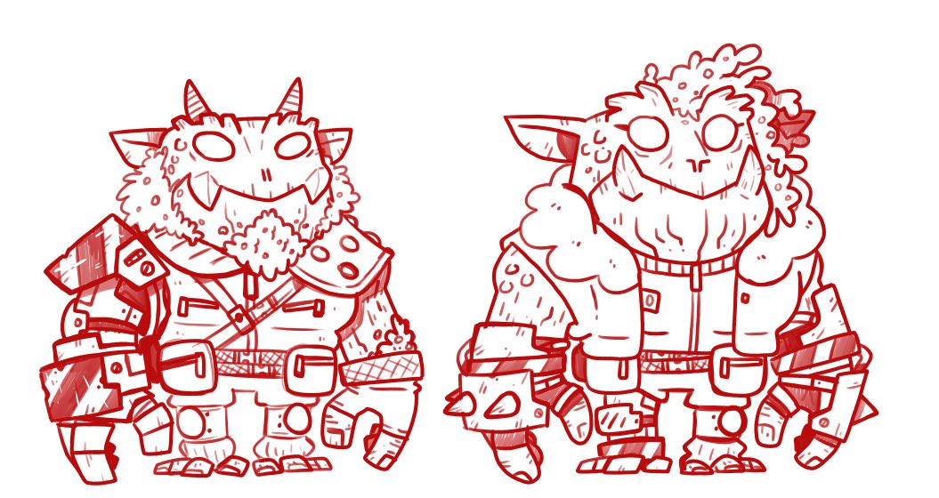 Artmonkeymg2's tweet photo. Here is a new species in the Neon Dungeoneers verse the Oreks. Solar Oreks known for being savvy merchants and their smooth shiny skin.Farside Oreks known for their mining and building abilities, along with their bulky frames and rough skin #oreks #neondungeoneers #ttrpg https://t.co/GRf217AGBt