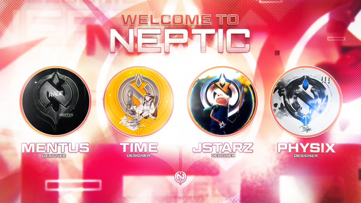 Give a warm welcome to our new designers! 🌸

+ <a href="/lonelyghiso/">mentus.</a>
+ <a href="/rl_time/">Pulse Time</a> 
+ <a href="/JStarZ__/">J ☆</a> 
+ @physixdesigns  

Happy to have ya! #WeAreNeptic