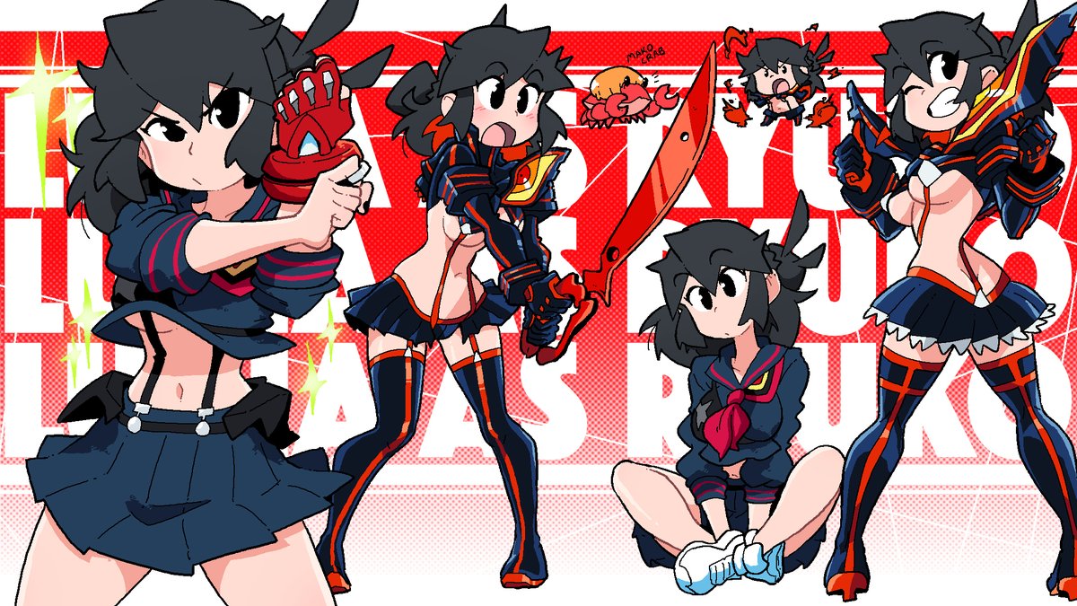 scott_malin's tweet photo. Lucia cosplaying as Ryuko https://t.co/vdj9i2zbVg