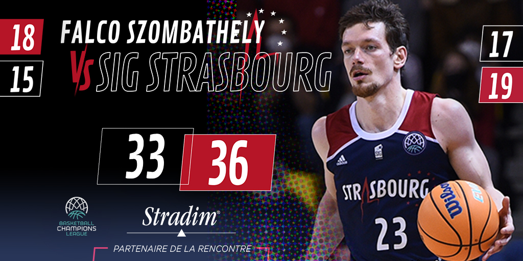 sigstrasbourg's tweet photo. 🟥🟥⬜️⬜️ 𝐌𝐈-𝐓𝐄𝐌𝐏𝐒

Nos SIGmen ne lâchent rien et s'imposent en défense, ce qui leur permet de prendre l'avantage 🔥

✅ @falco_kc : 33
✅ @sigstrasbourg : 36

#gosig #FALSIG #BasketballCL https://t.co/UReLMRGkyc