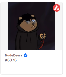 RealKingNedo's tweet photo. Thank you @NodeBearsNFT @cryptoadamx for that insane Bear! Good job by the artists. Now lets hope he wins me a Node :) #Nodes #AVAX #NFTs https://t.co/qIOhPRAEbo