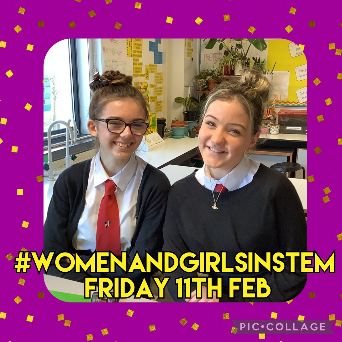 For today's #WomenAndGirlsInSTEM, we are celebrating two of the most inspiring STEMinist we know! Our fabulous Junior Young STEM Leaders Kayleigh & Rebecca. Always bursting with STEM enthusiasm & two of the best STEM role models we know! @Braes_STEM  @BraesHigh  @YoungSTEMLeader