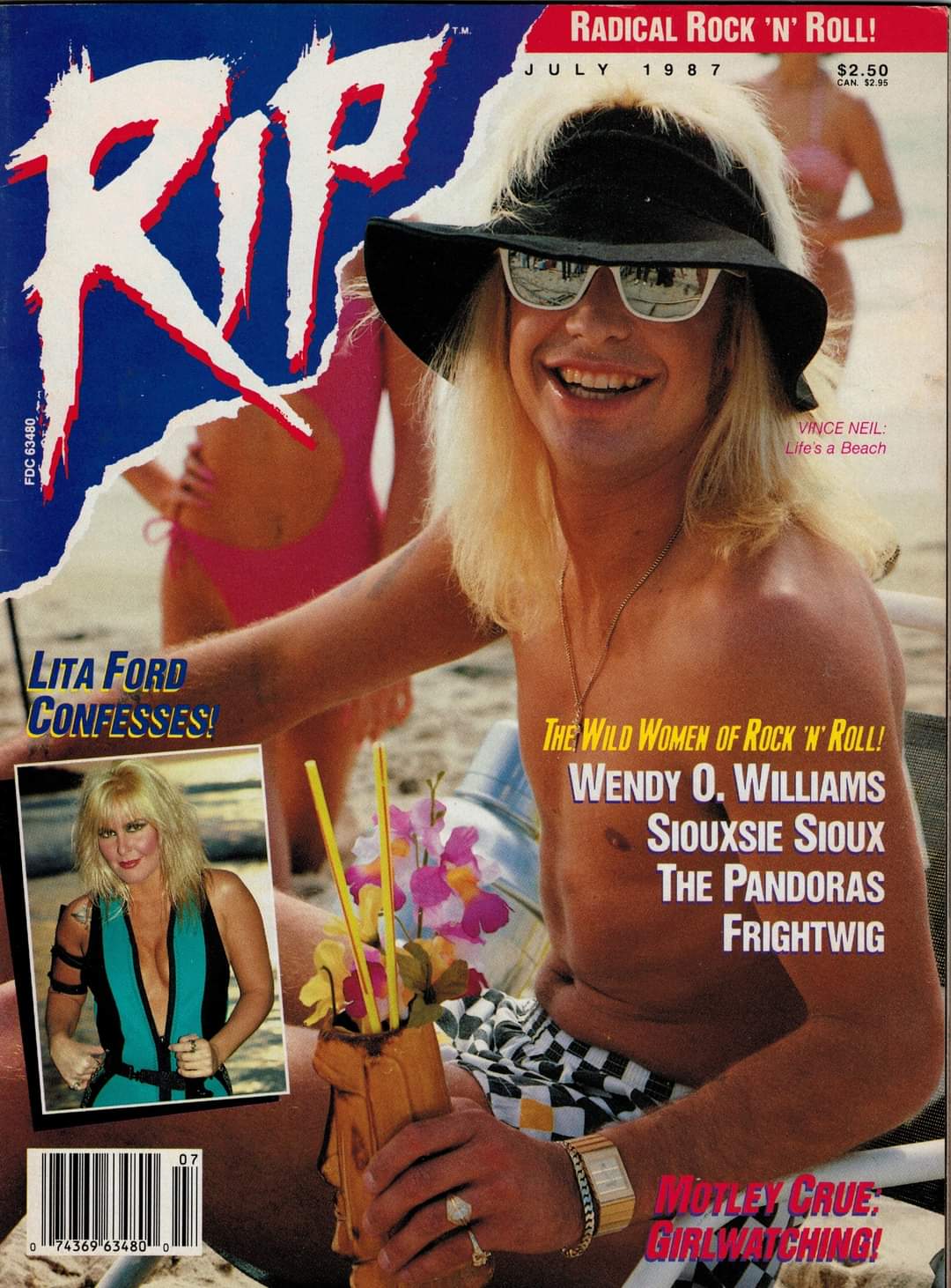 Blown away by how skinny Vince Neil is here...happy birthday Vince!! 